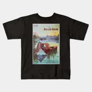 Aix-les-Bains,Savoie,France,Travel Poster Kids T-Shirt